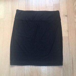 Forever 21 Navy Faux Denim Women’s Bodycon Skirt Size L